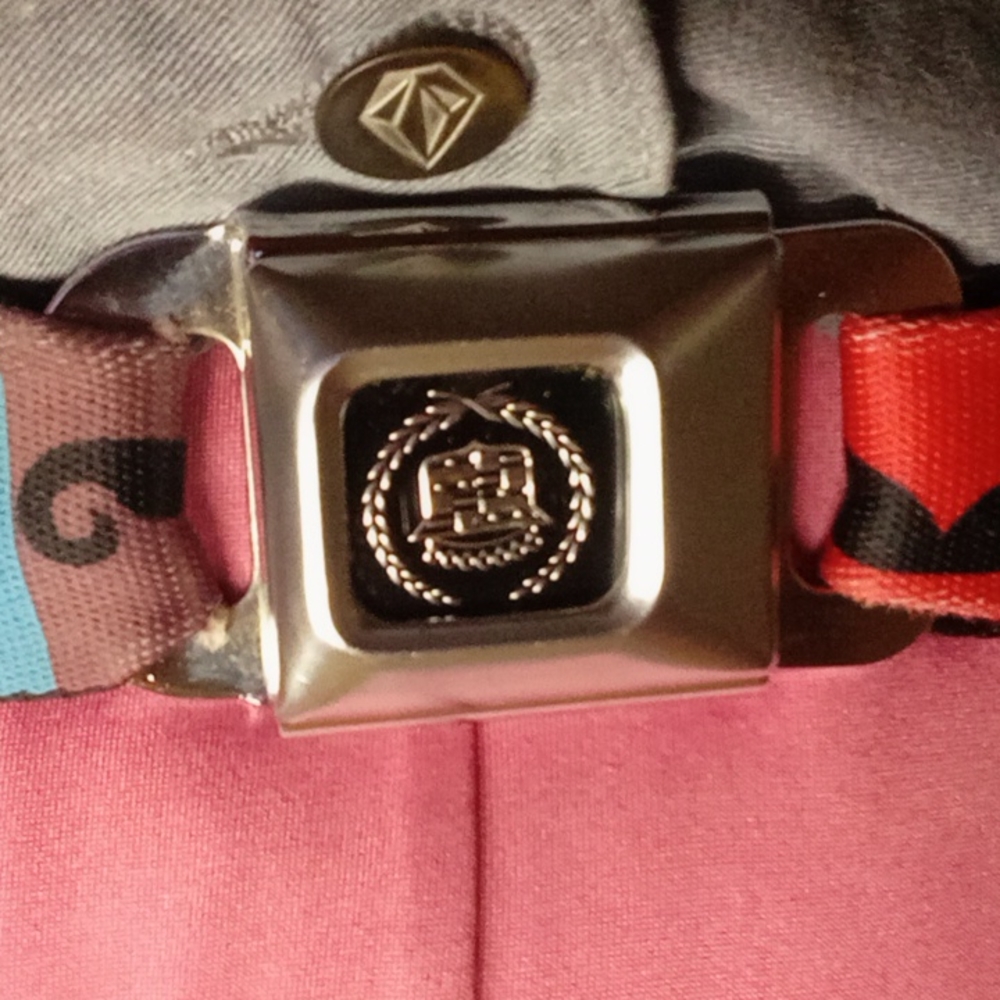 Buckle Down Belt, mustache, multi color